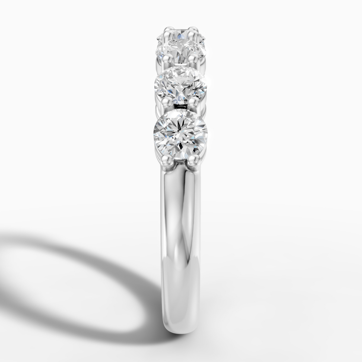 2.25 carat round Lab-Grown Diamond Ring-18K White gold