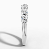 2.25 carat round Lab-Grown Diamond Ring-18K White gold