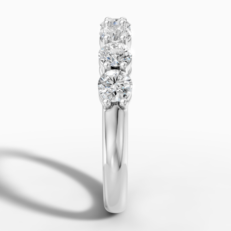 2.25 carat round Lab-Grown Diamond Ring-18K White gold