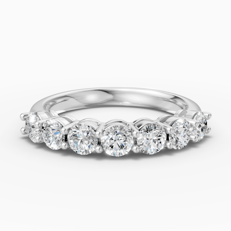2.25 carat round Lab-Grown Diamond Ring-18K White gold