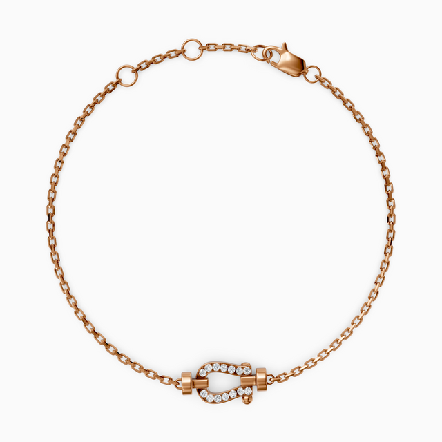 18K Rose Gold Pavé Diamond Tennis Bracelet with Lab-Grown Diamonds