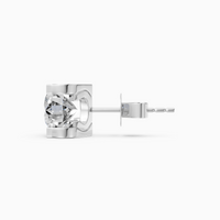 18K White Gold Round Brilliant Cut Lab-Grown Diamond Stud Earrings (2.04ctw, D VVS2)