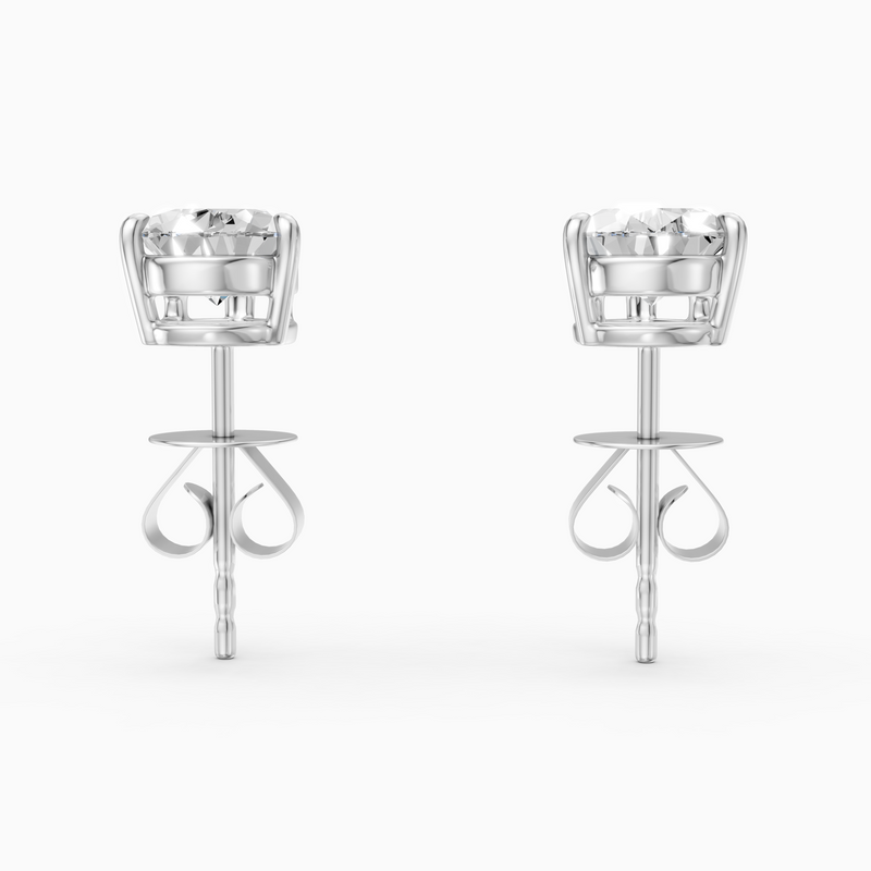 18K White Gold Pear Shape Lab-Grown Diamond Drop Earrings (2.20ctw, D-E VVS1)