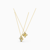 18K White Gold 1.70 Carat Four-Stone Round Lab-Grown Diamond Pendant Necklace (D-E VS-VVS)