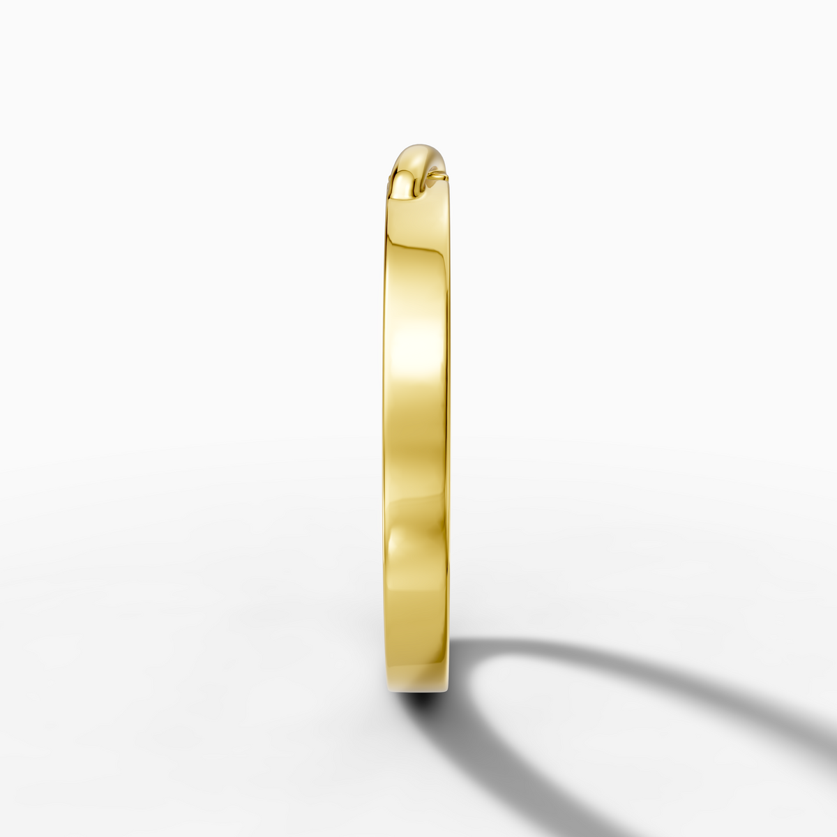18K Yellow Gold Men's Solid Band Ring